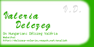 valeria delczeg business card